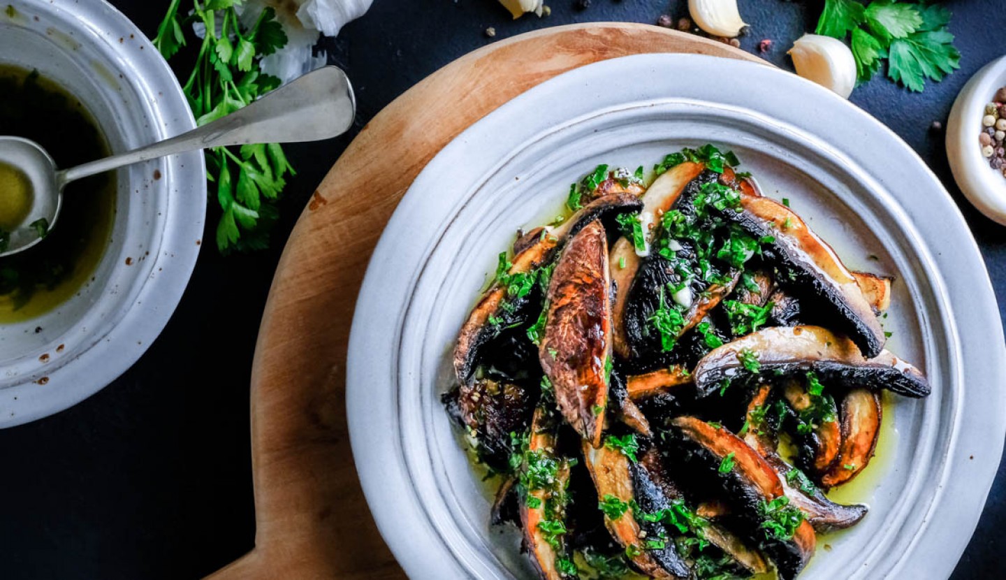 Fresh grilled Portobello Mushrooms