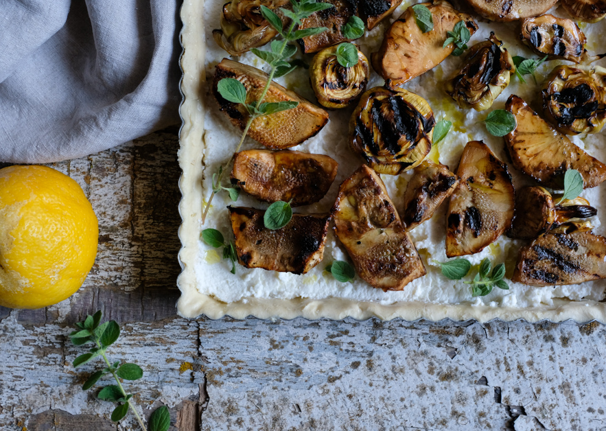 Artichoke and Ricotta Cheese Tart