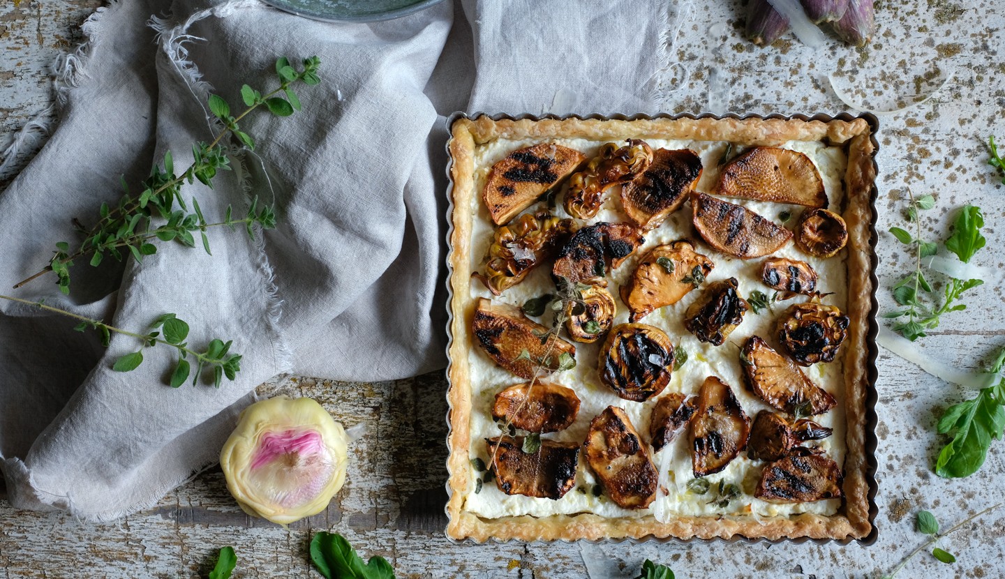 Artichoke and Ricotta Cheese Tart