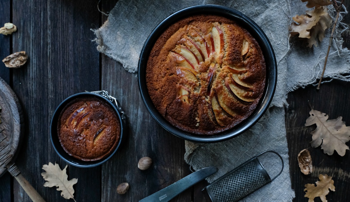 Green apple Cake with Coconut oil