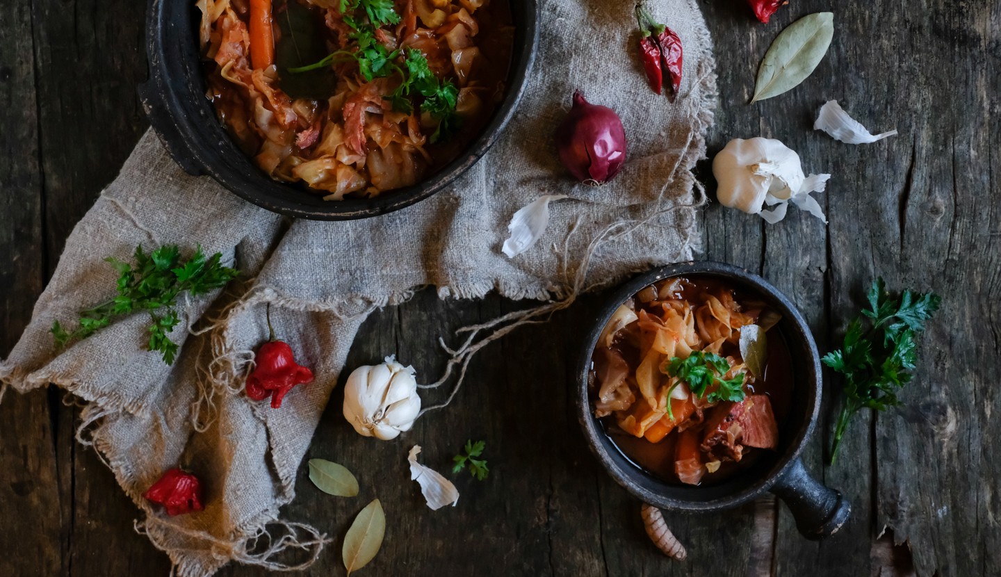 Winter sweet cabbage soup