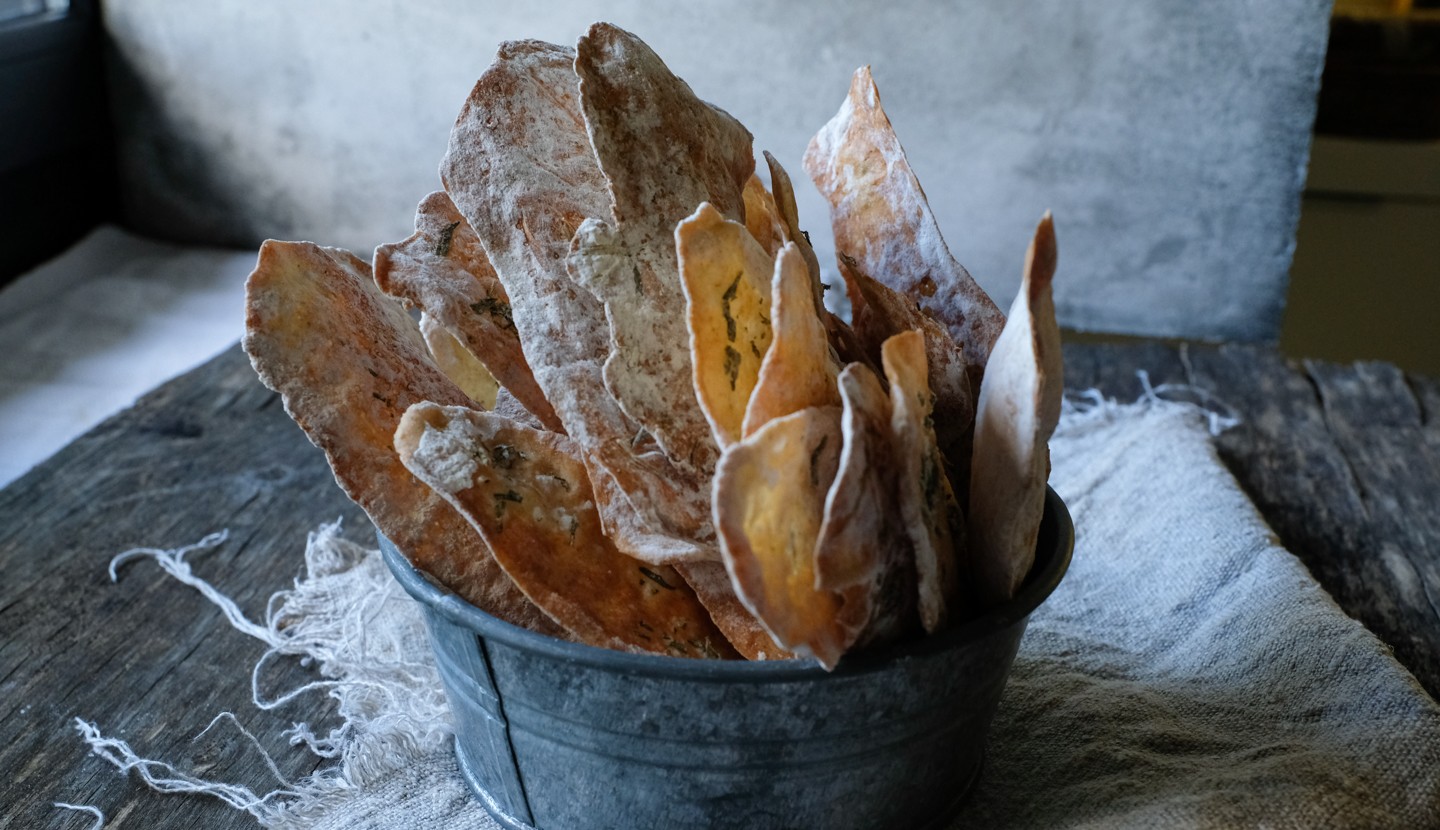 Savoury Crackers με προζύμι