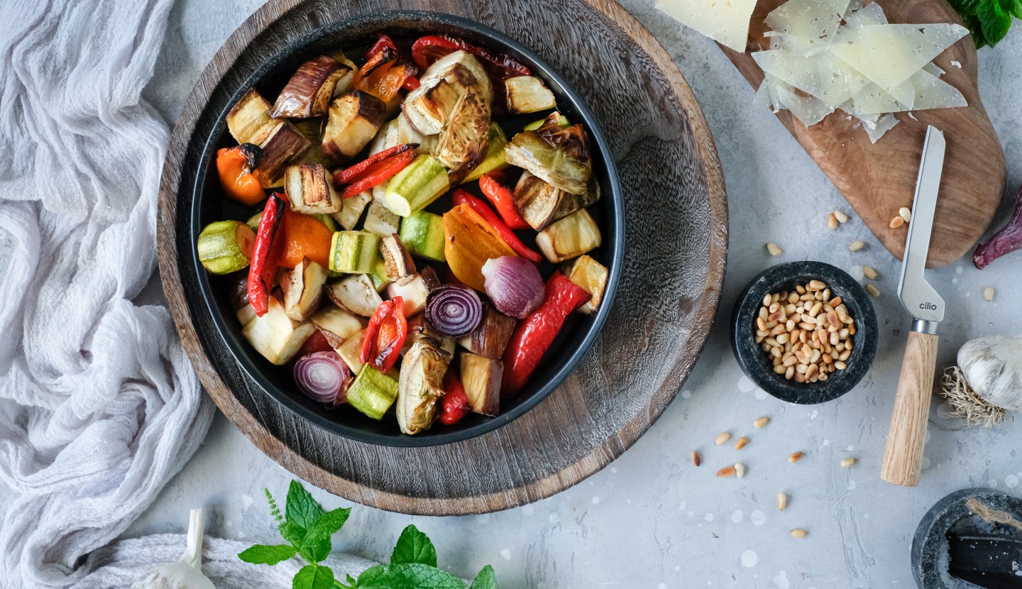 Crispy roasted vegetables